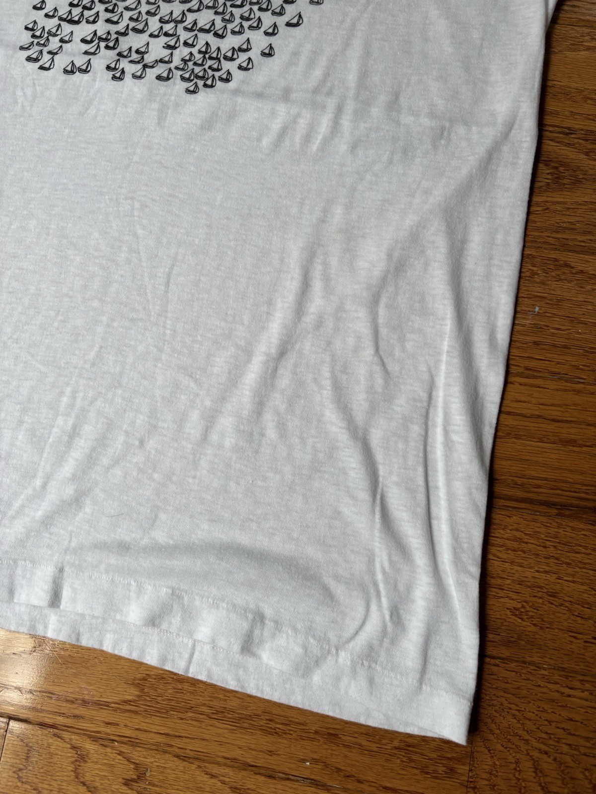 VTG 80’s Sailing Boats Funny Humor Fisherman Sail Ship White T Shirt devknit XXL gallery