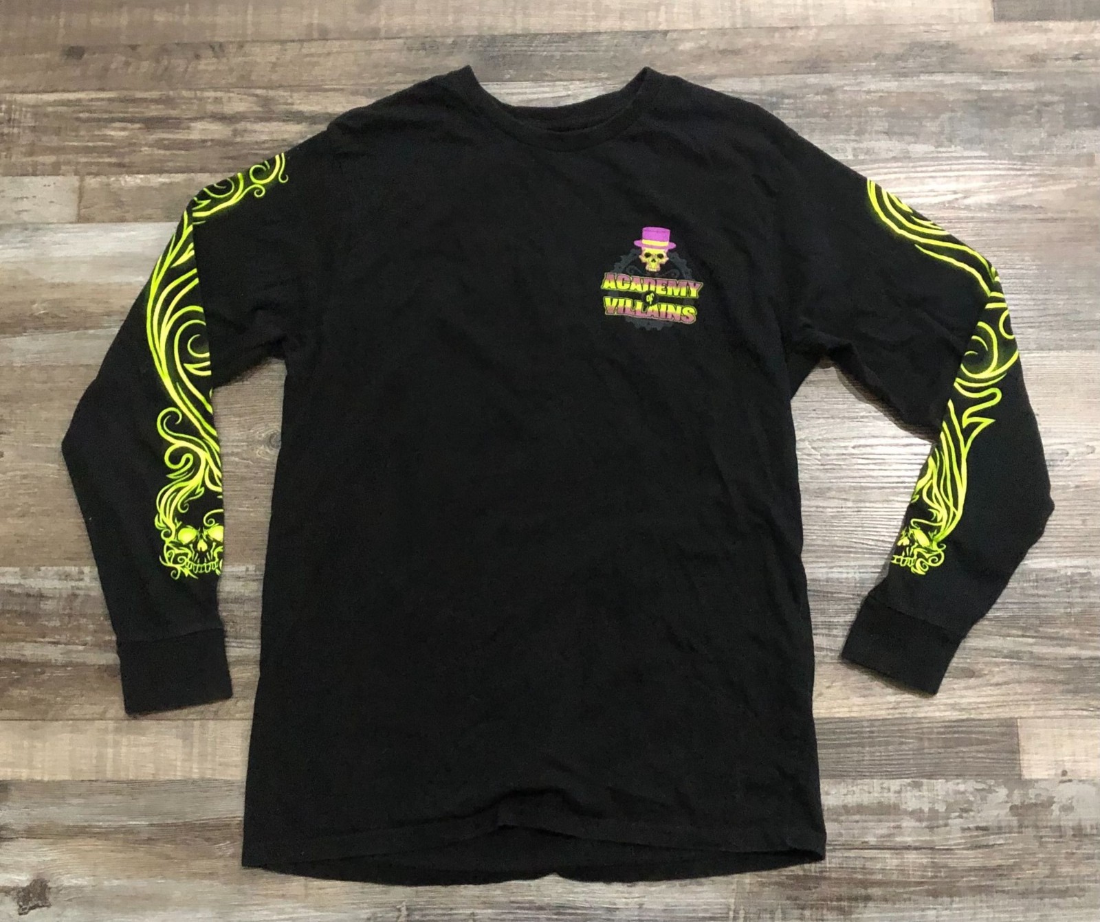 Universal Studios Halloween Horror Nights Academy of Villains Mens Medium LS Sh gallery