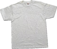 Vintage NOS Large Ash Gray Blank Fruit Of The Loom Best T-shirt. Double Stitch.
