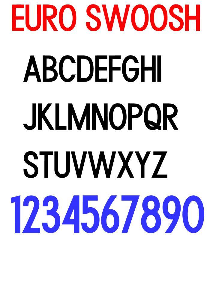 Iron On custom Heat transfer numbers for soccer jersey DIY heat set number gallery