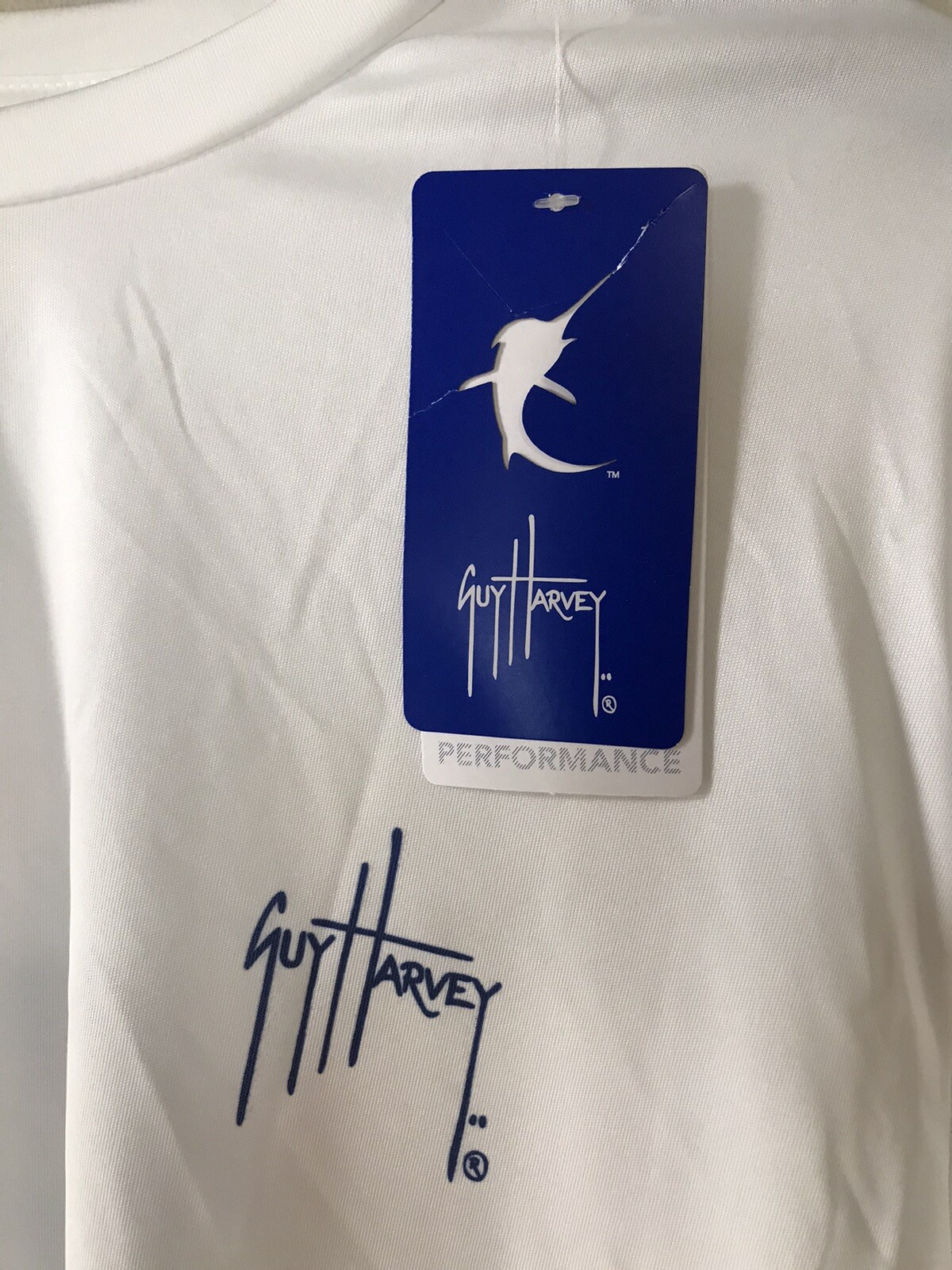 Guy Harvey Performance Long Sleeve Fishing Shirt Marlin USA UPF 30 Mens Size XL gallery