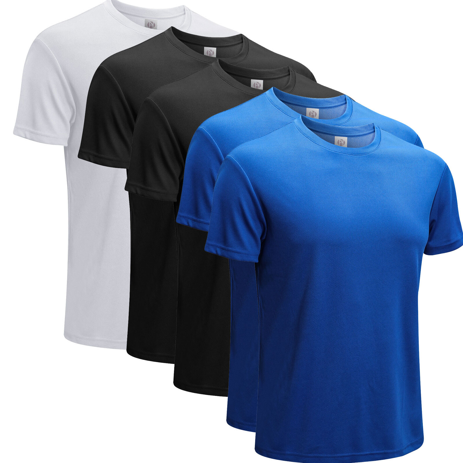 5PCS Set Men’s T-Shirt Short Sleeve Summer Casual Sport Shirt T Shirt Tops