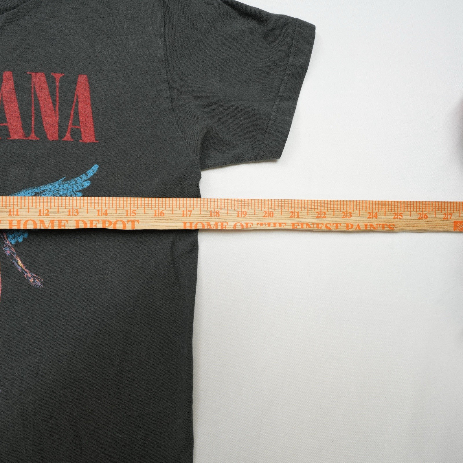 Nirvana T-Shirt Angel In Utero Graphic Band Tultex Gray Grunge Rock Men's Small gallery