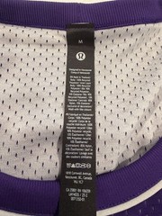 Lululemon Double Layered Mesh Reversible Tank Purple/White Men’s Medium NWT