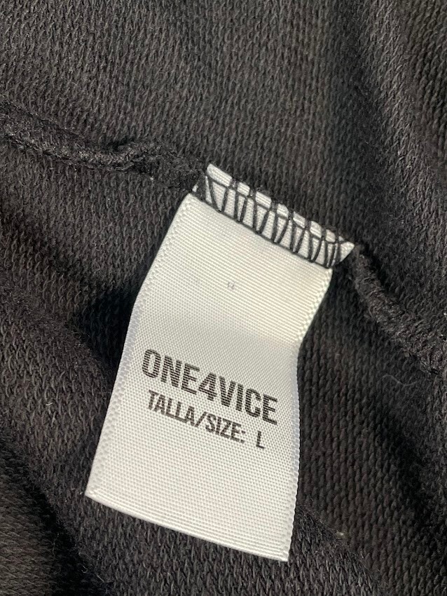 ONE4VICE Men's Black T-Shirt Short Sleeve Size L gallery