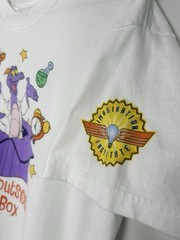 VTG 90s DISNEY FIGMENT THINK OUTSIDE THE BOX T-SHIRT SIZE M WHITE