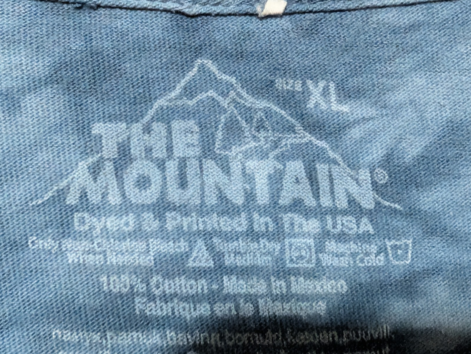 The Mountain Mens T-shirt Blue Mt. Life "Determination" Fishing XL #5918 gallery