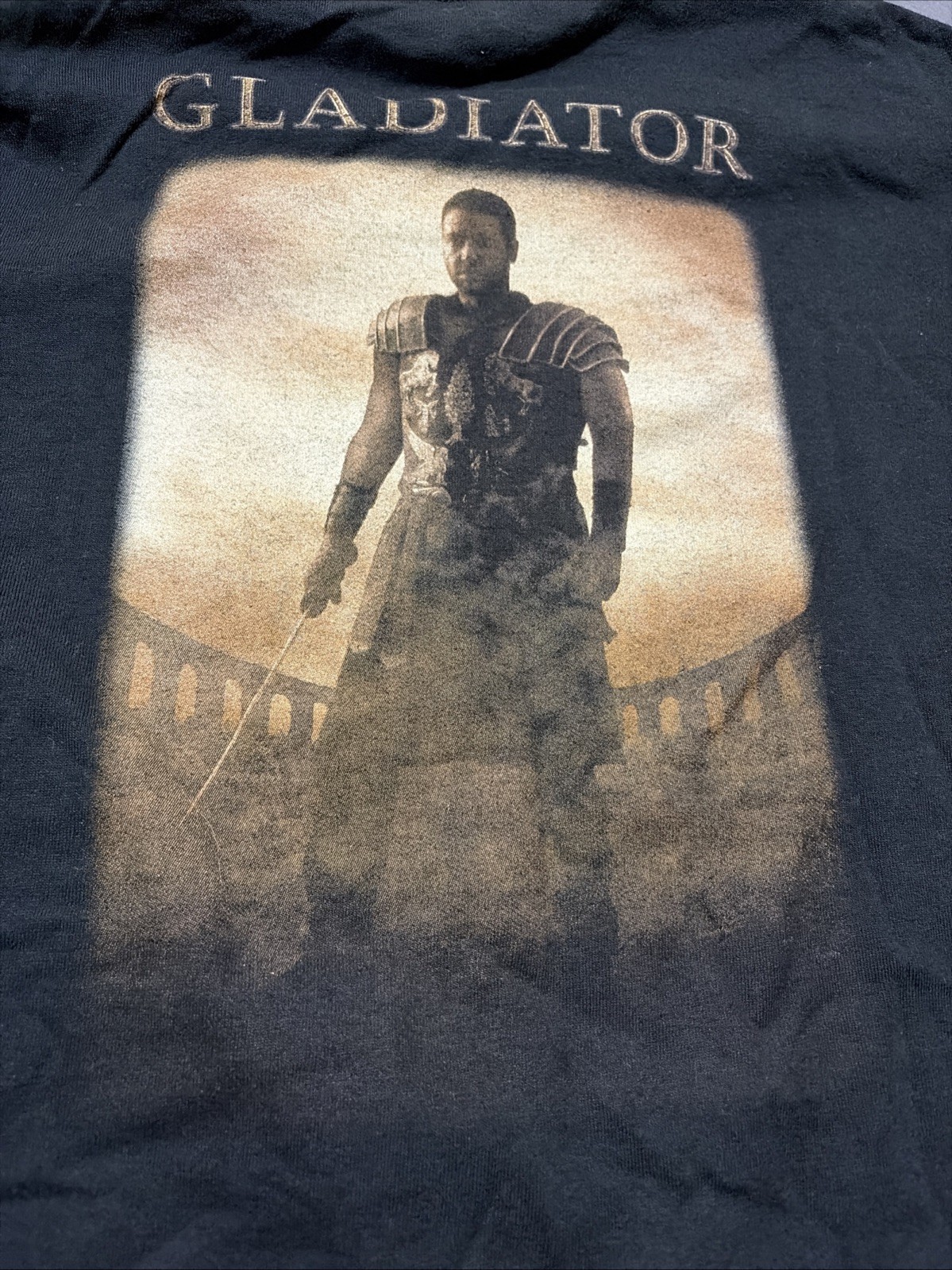 Vintage Y2K Gladiator Promo T Shirt Anvil Tag Maximus Russell Crowe Men’s LG gallery