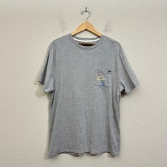 CHUBBIES Taco Tee Mens Sz XL Gray Graphic Print SS Cotton Blend Beach Weekend