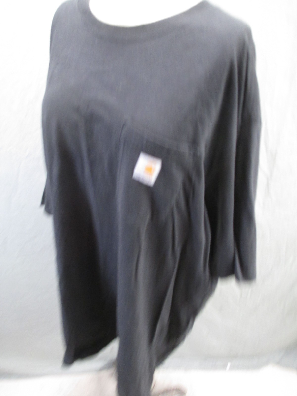 Carhartt Size 3XL Mens Black 100% Cotton Short Sleeve Utility Work TShirt 176 gallery