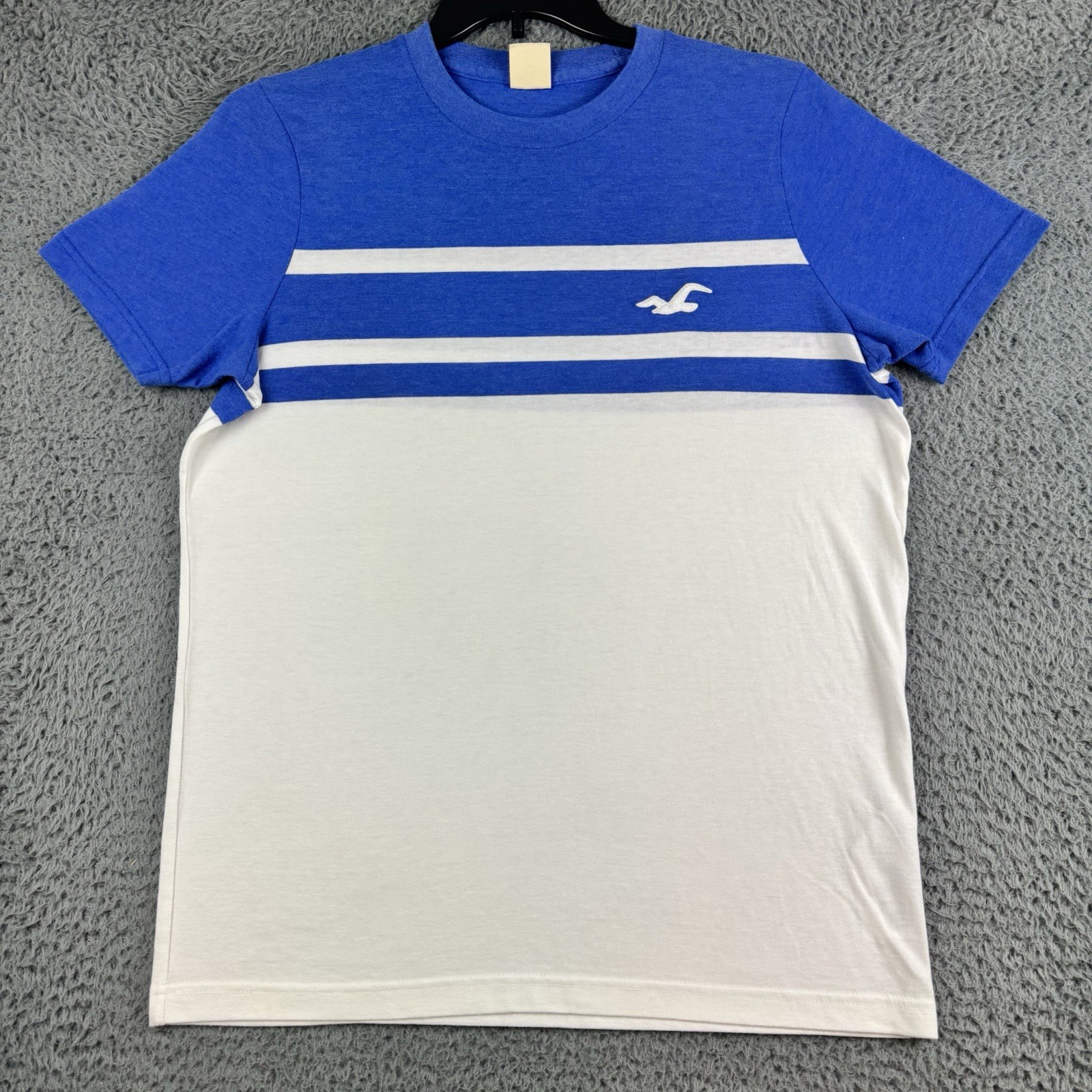 Hollister Shirt XL Blue Y2K Embroidered Preppy Logo Blue Tee Cali Beach Outdoor