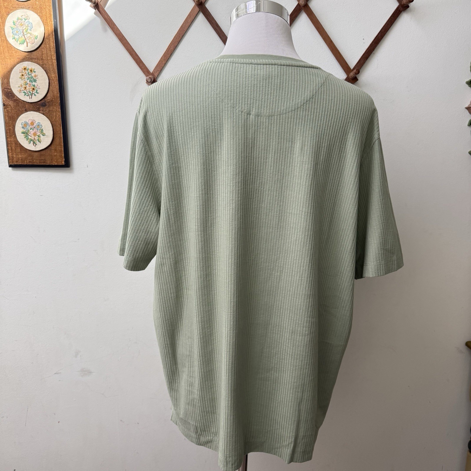 Ted Baker London Ribbed T-Shirt Regular Fit Size 7 US XXXL gallery
