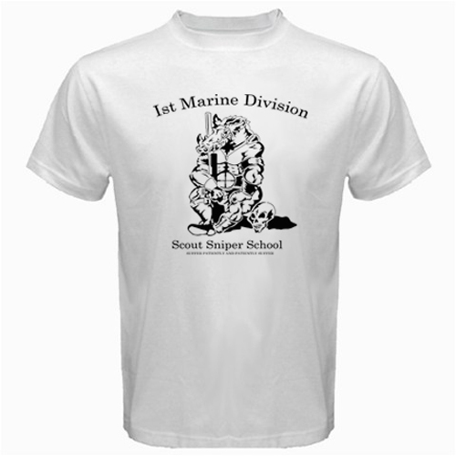 USMC United States Marine Corps Scout Sniper Camp Pendleton School T-shirt gallery