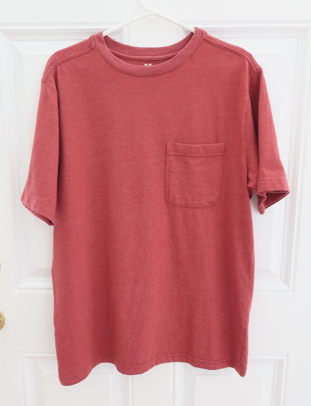 Outdoor Life River Washed Tee Shirt Mens Medium Red Pocket Short Sleeve gallery