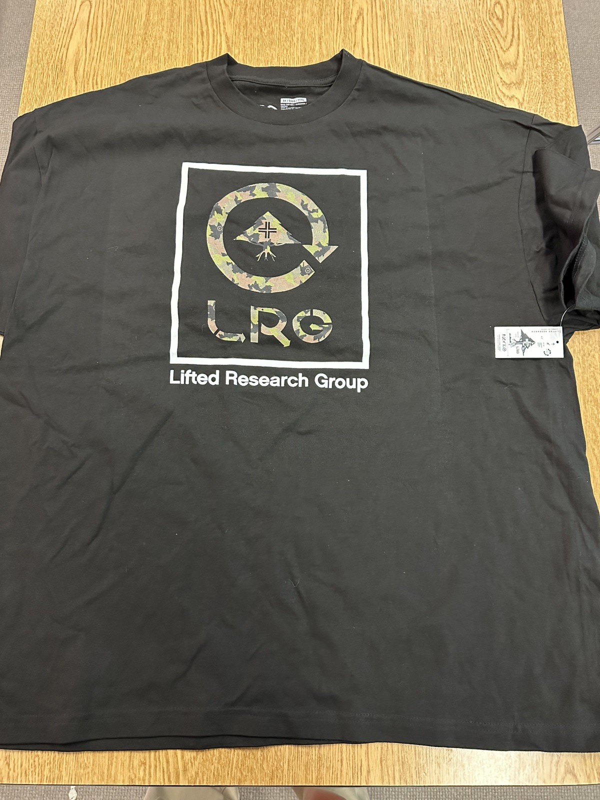 LRG Lifted Research Group Graphic T-shirt Men XXXL Black Logo Camo 3XL New