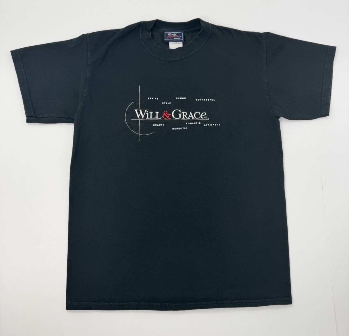 Vintage 90s 00s Will & Grace TV Promo T-Shirt Size Medium NBC Experience Store gallery