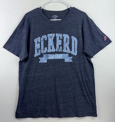 League 91 x Eckerd College Tritons Men’s XL Blue Poly Cotton Blend T-shirt