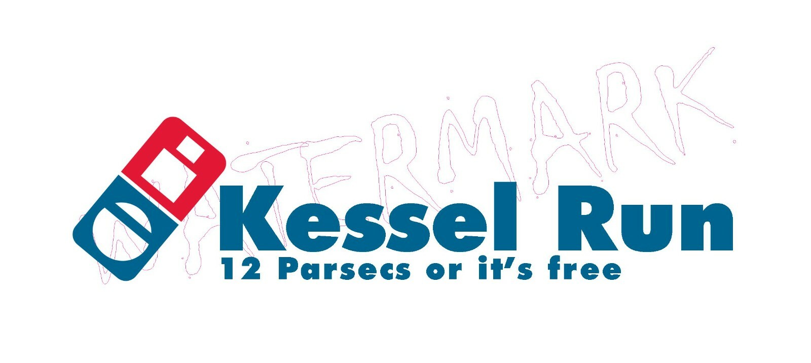 Men’s Parody T-Shirt Star Wars: Kessel Run Dominoes Pizza Millennium Falcon