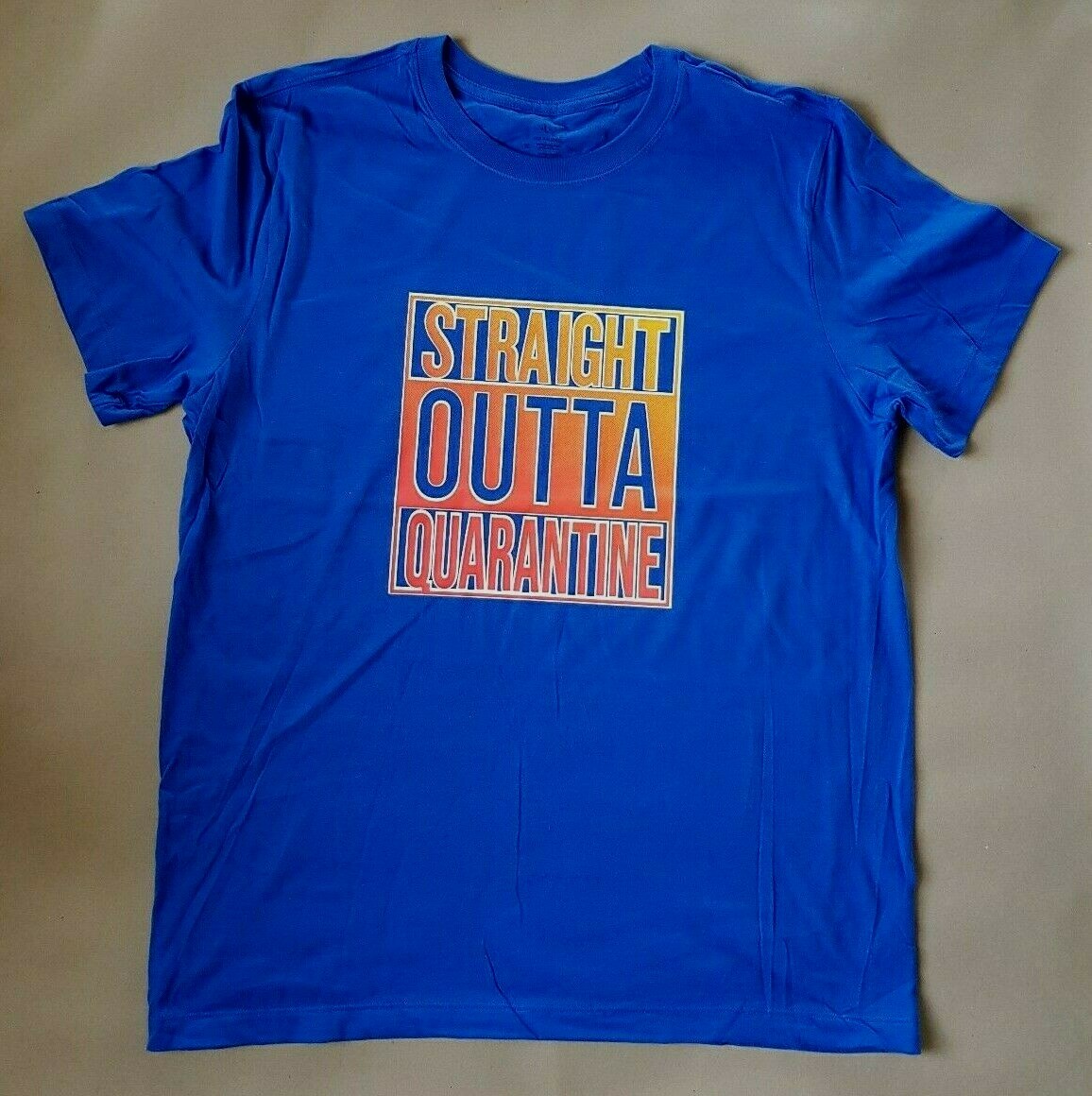 Straight Outta Quarantine Social Distancing Pandemic Graphic T-Shirts Large New gallery