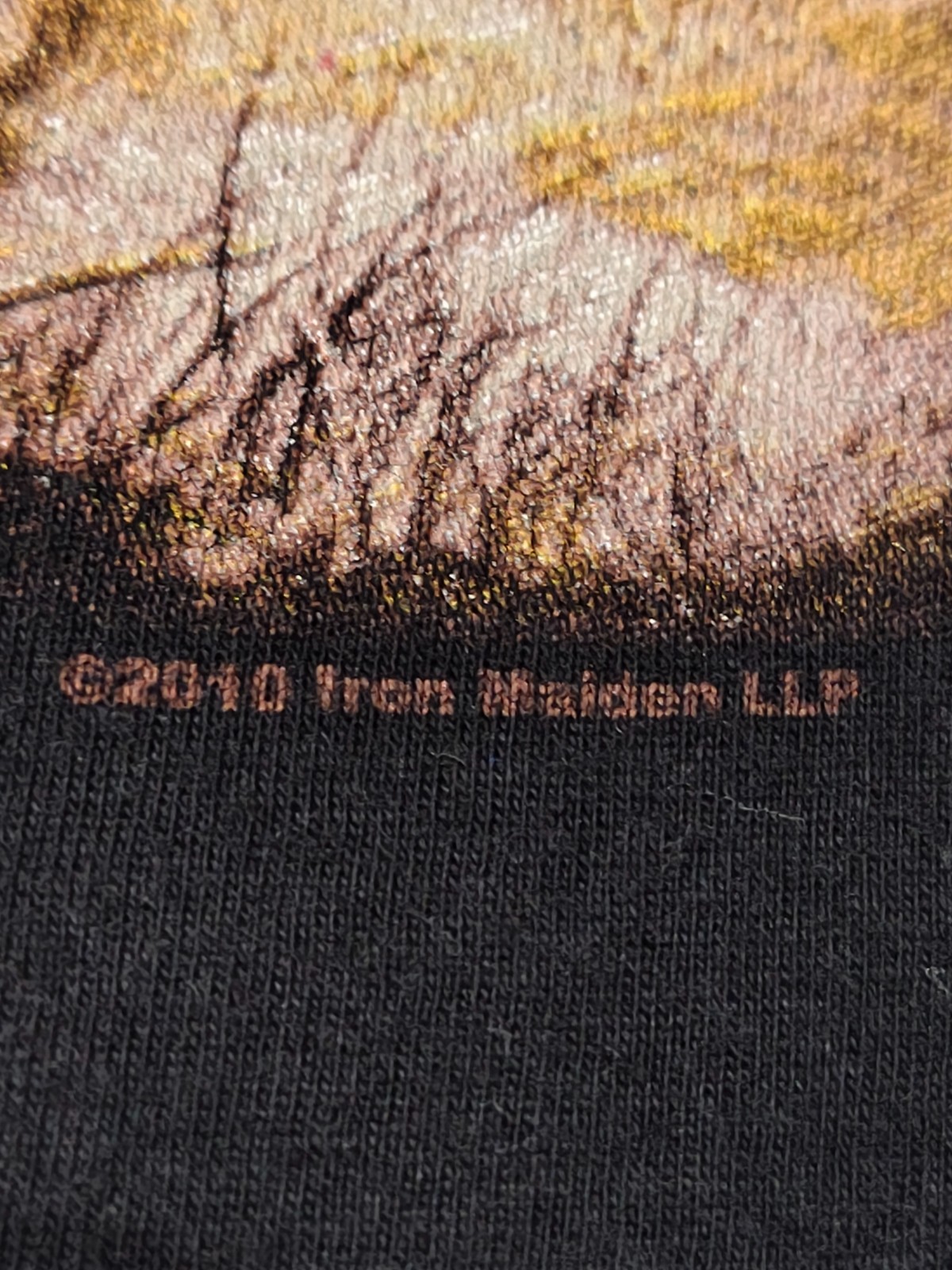 Iron Maiden The Trooper Black T-Shirt 2010 Vintage Rock Band Merch Size M gallery