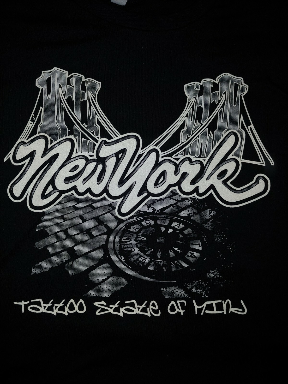 NY Tattoo State of Mind T Shirt Shirt 2XL Brooklyn Bridge gallery