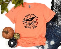 Bat Goes Crazy Shirt, Sarcastic Tshirt, Aesthetic Design Tee, Gift Shirt