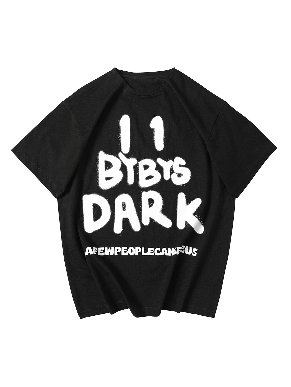 Niepce Men’s Dark Reflection Spray Paint Tee Streetwear Graphic Shirt