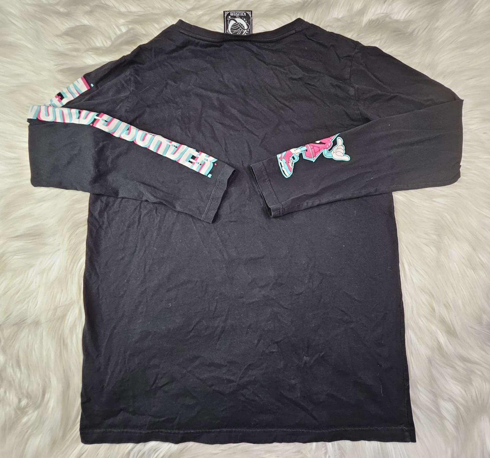 Killstar New World T-Shirt Disorder Pyramid Long Sleeve Crewneck Graphic Tee (L) gallery