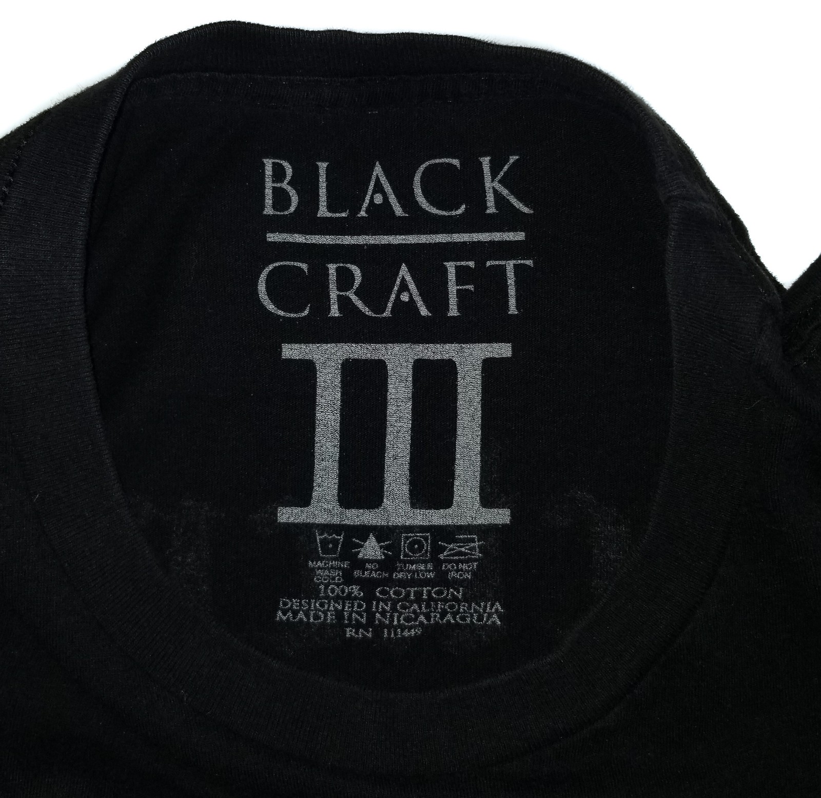 BLACK CRAFT T-Shirt BlackCraft Cult Witchcraft CAT Tee Emo Goth Mens LG gallery