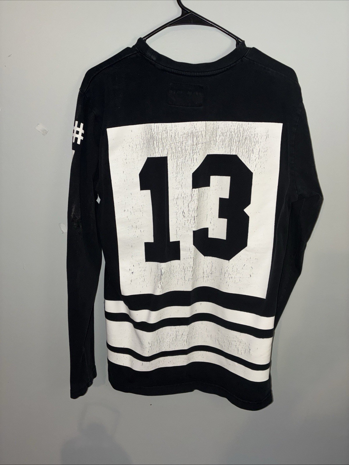 Been Trill Virgil Abloh WhiteBlack Print Longsleeve Jersey Shirt Size S RARE gallery