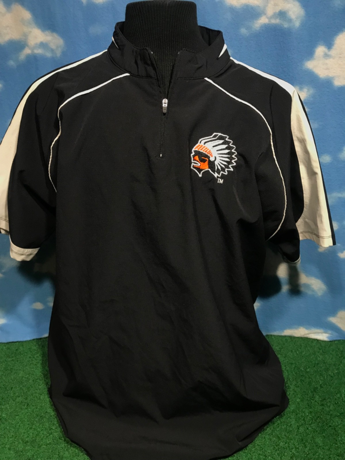 Brother Rice Warriors jacket 1/4 zip short sleeve shirt sweatshirt Large L C18