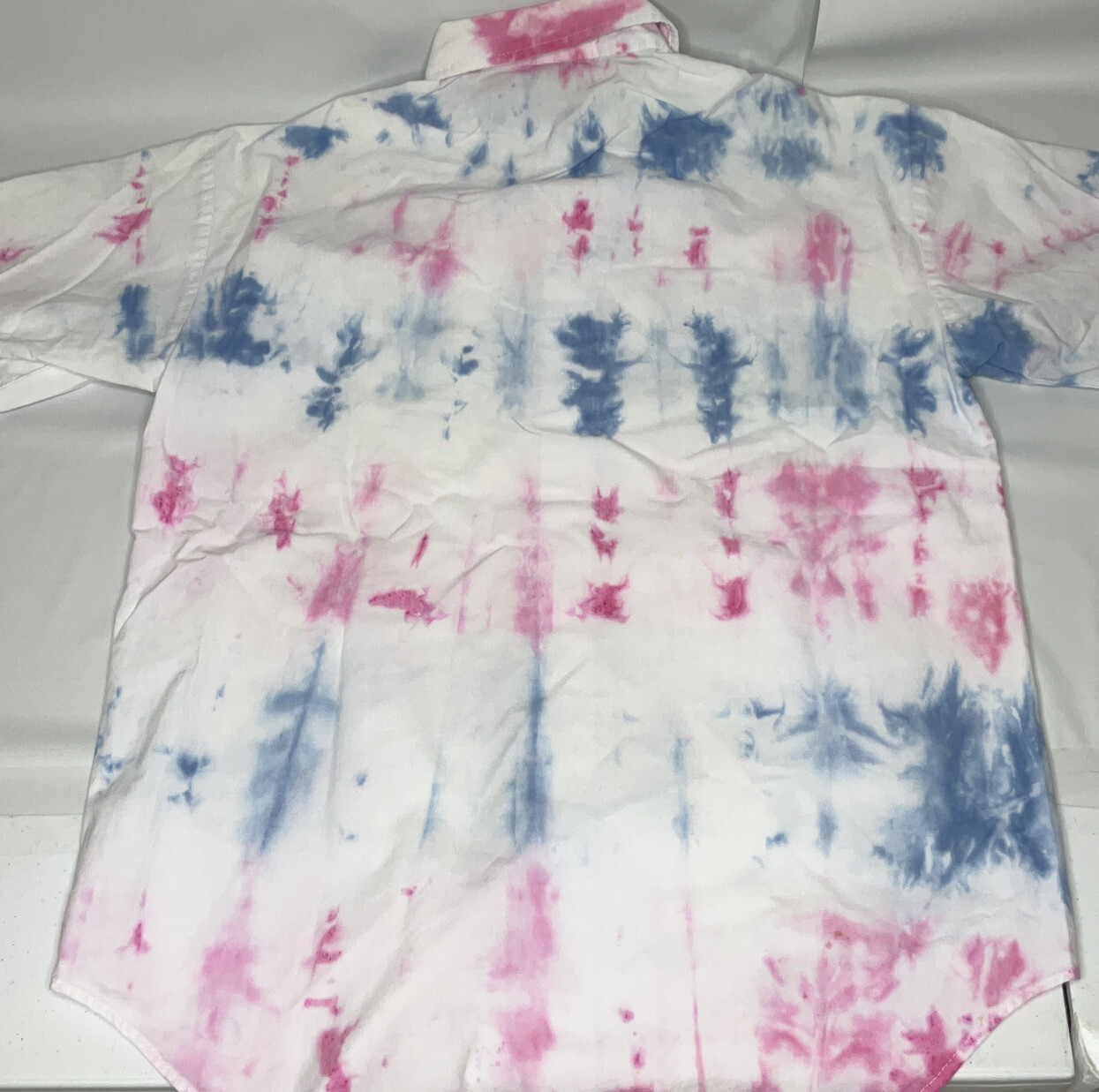 Vintage Disney Mickey Unlimited Shirt Sz M Donald Duck Tie Dye 90s Button Front gallery