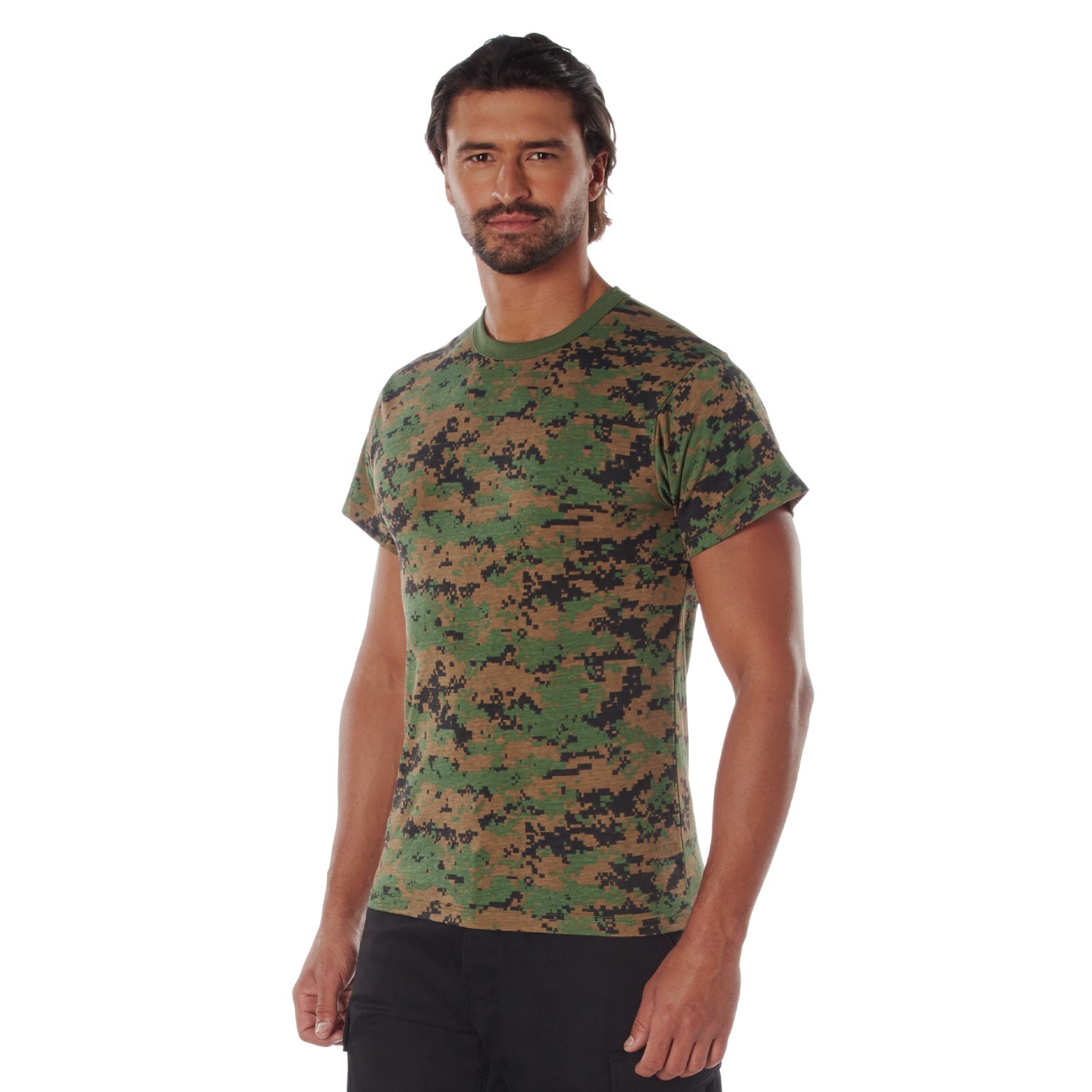 Rothco Mens Woodland Digital Camo Short Sleeve T-Shirt gallery