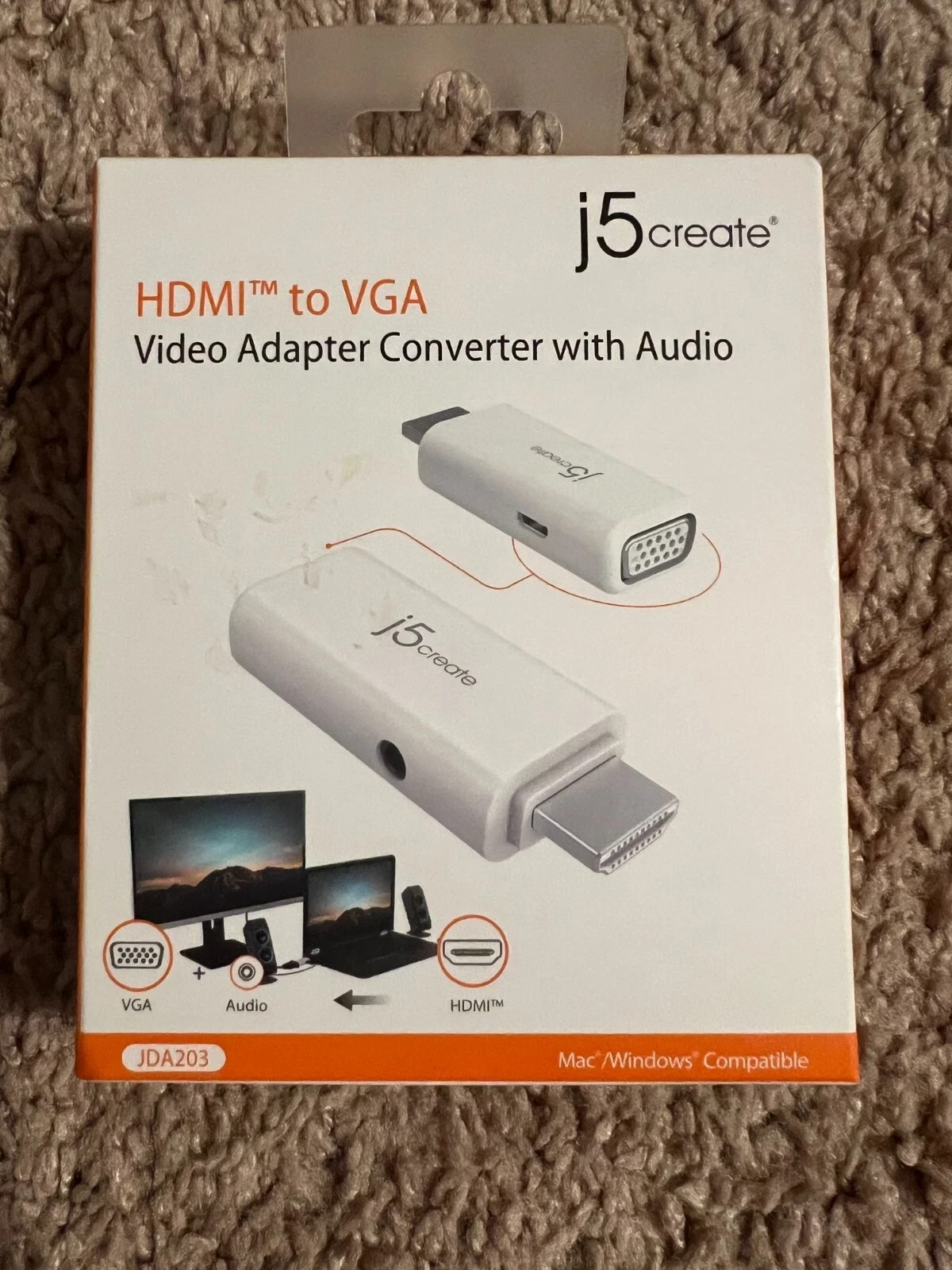 j5 HDMI to VGA Video Adapter Converter with Audio