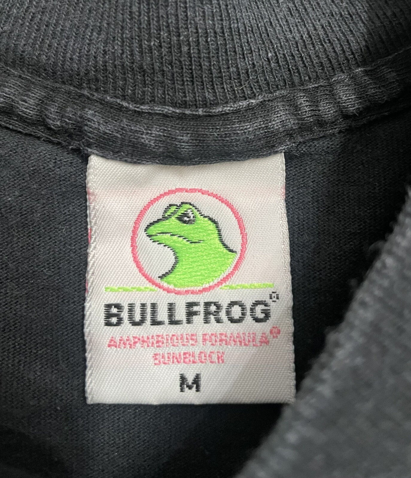 Vintage Bullfrog Shirt Mens Size Medium Tour De Frog Black Amphibious Sunblock gallery