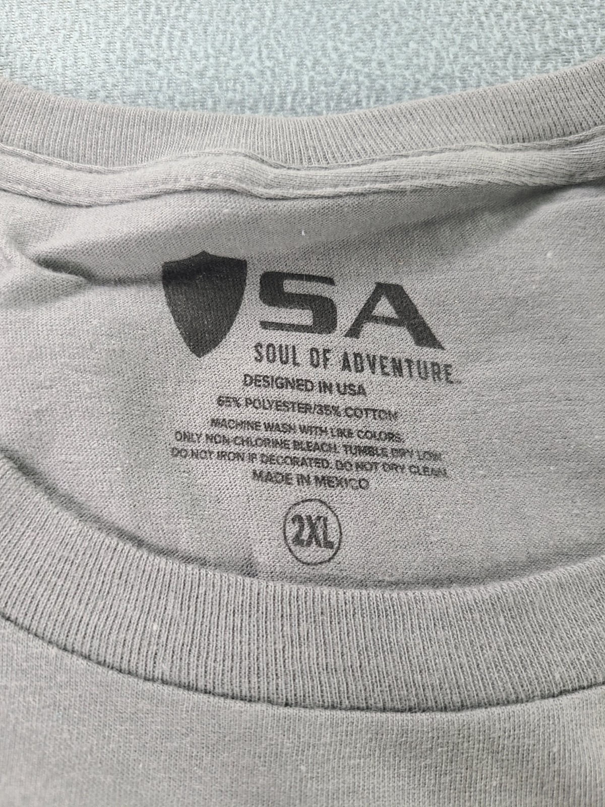 SA Soul Of Adventure Men's Longsleeve Gray Graphic Tee Size 2XL gallery