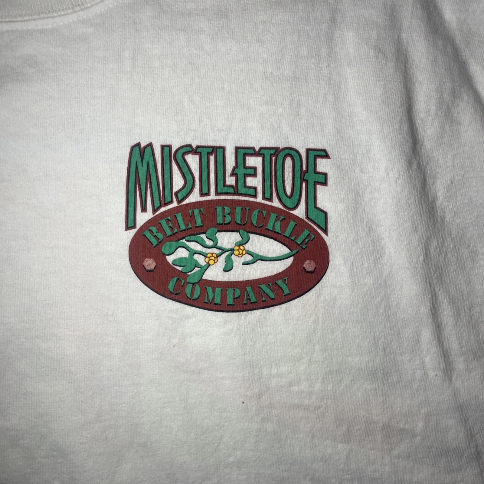 2005 Mistletoe Belt Buckle Company Deer Hunting Parody Funny Shirt Size XL gallery