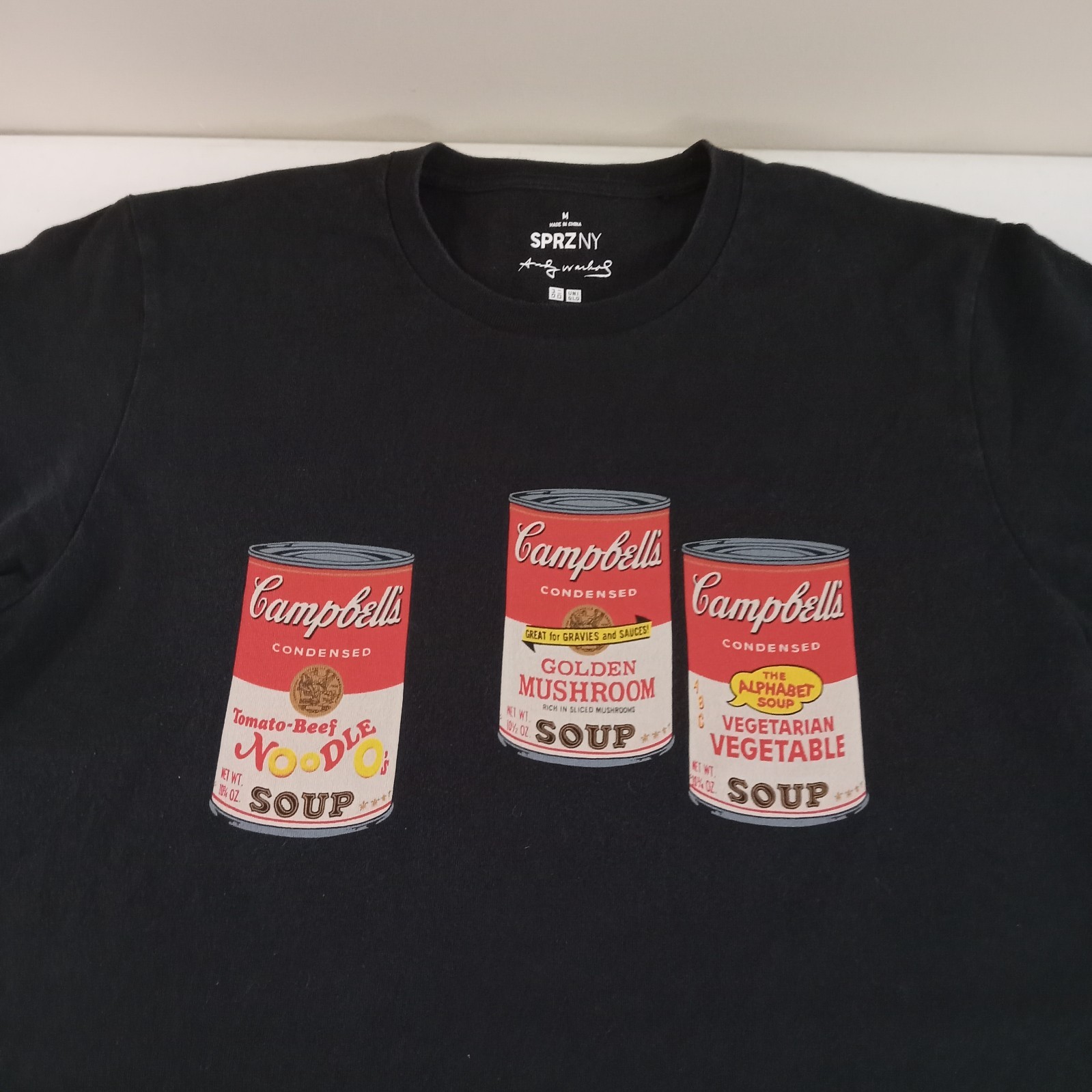 Uniqlo SPRZ NY Andy Warhol Campbells Soup Medium T Shirt Pop Art UNI QLO gallery