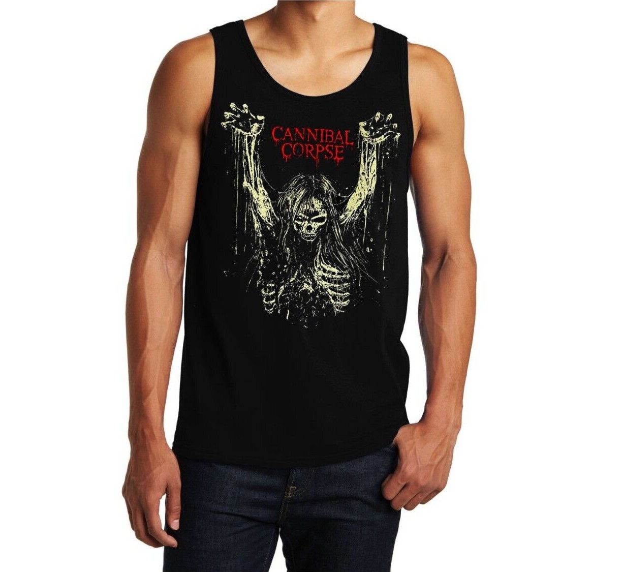 Cannibal Corpse Death Metal Band Black Tank Top Men’s Sizes