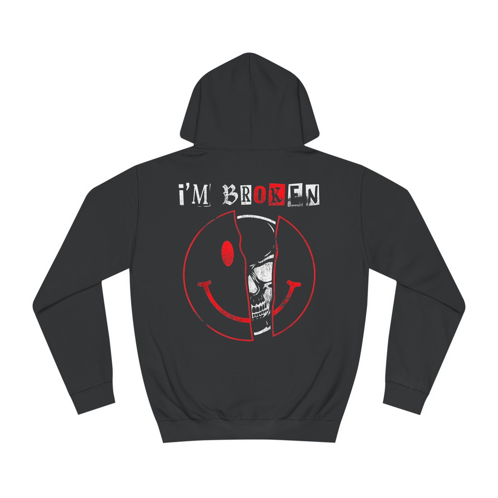 I'm Broken Hoodie, Mental Health Awareness Sweatshirt, Unisex College Pullover, gallery