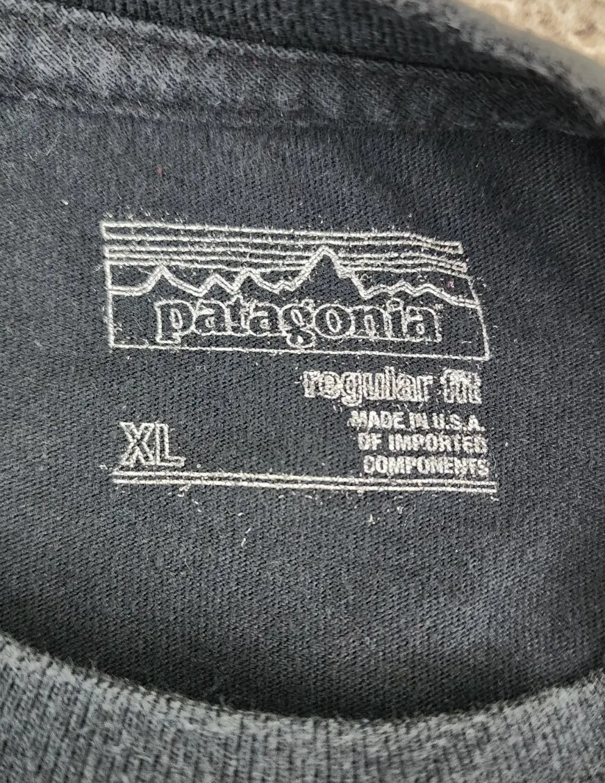 Patagonia Shirt Men Extra Large Bicycle Live Simply Cycling Bike Black Adult A52 gallery
