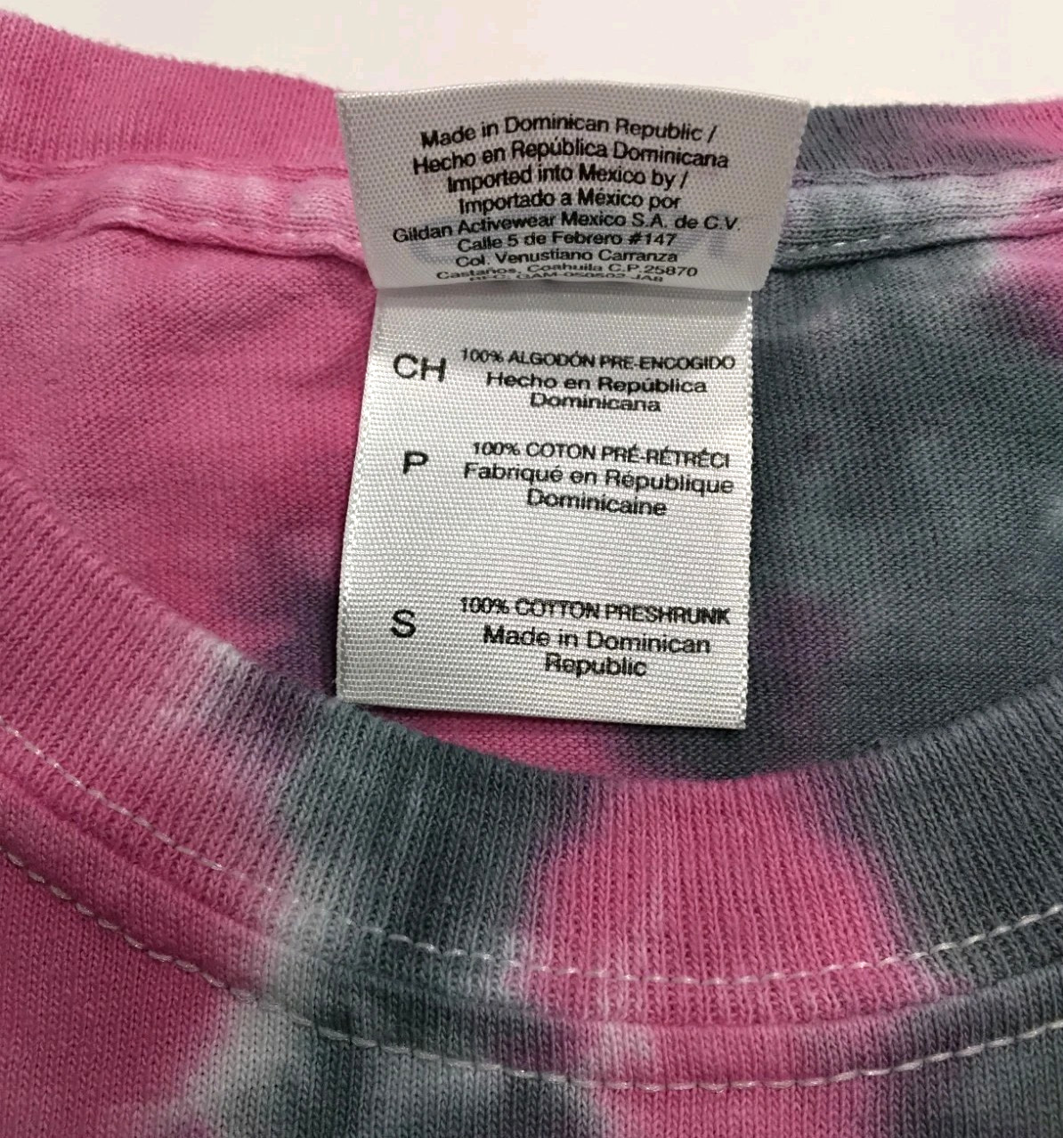 New Tie Dye Men's T-Shirt Pink Adult Small Multicolor Summer gallery