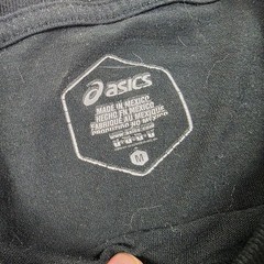 Asics Mens Logo Graphic Tee Medium Black Casual Short Sleeve T-Shirt Lightweight