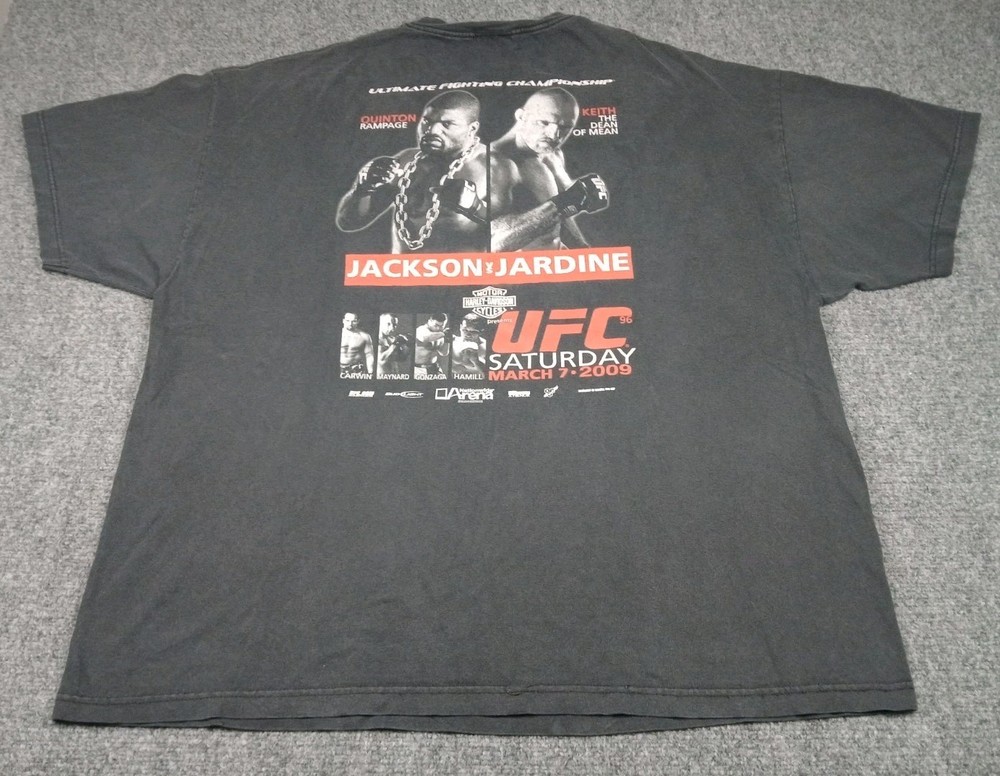 UFC 96 Rampage Jackson Keith Jardine Ultimate Fighting Championship T Shirt XXL