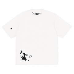 Knitted loveless heart character scene punk street fashion classic tee