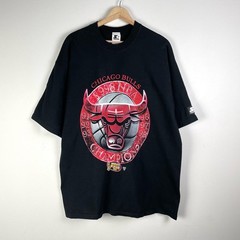 Vintage Starter NBA Chicago Bulls 1998 Champions T Shirt Size XL 6 Time Champion