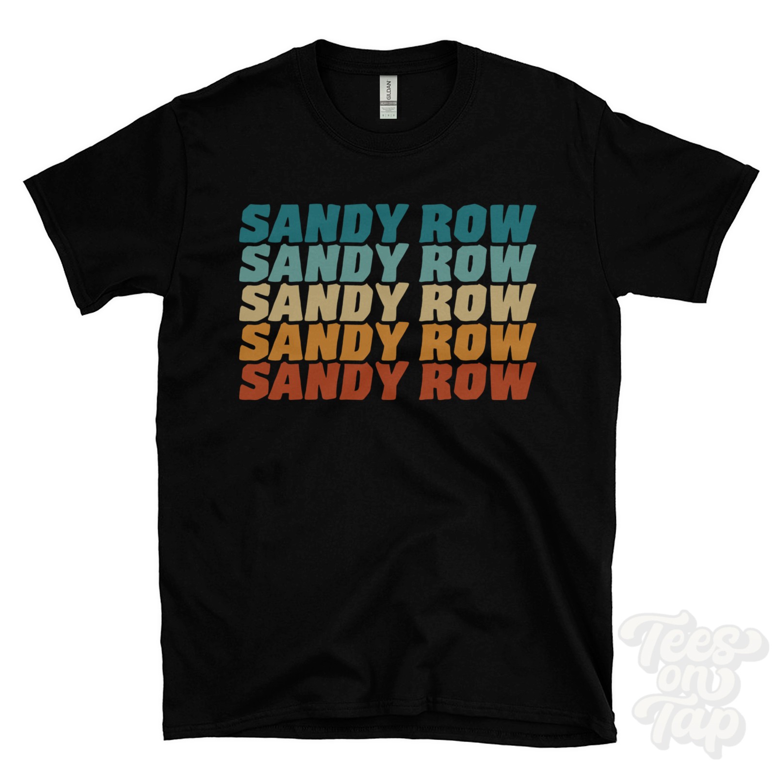 SANDY ROW RETRO STYLE 5 LINES T-SHIRT belfast antrim hometown uk gallery