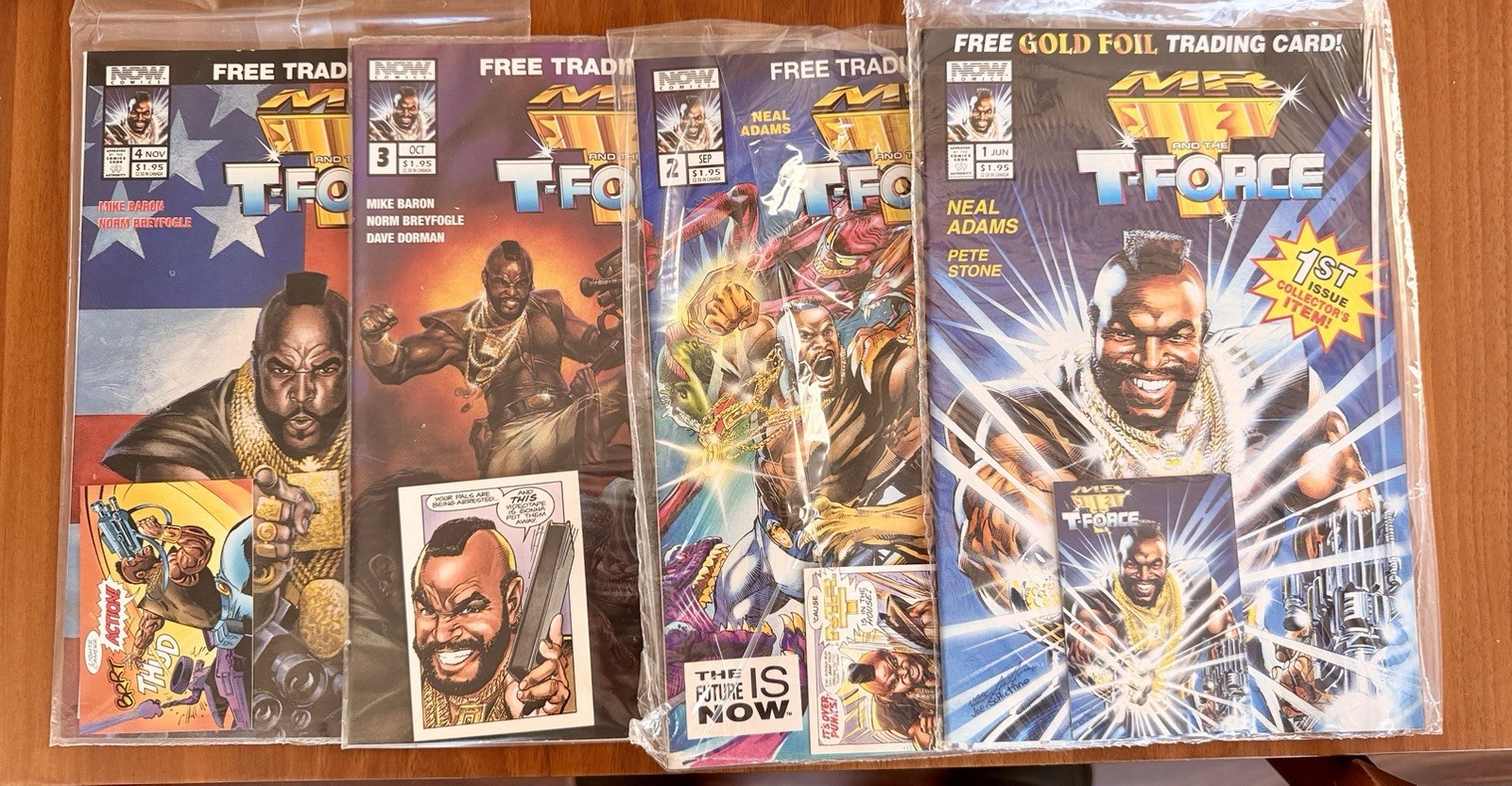 Mr. T.  #1, 2, 3, 4 (Now Comics 1993) Sealed with Cards Neal Adams Cover