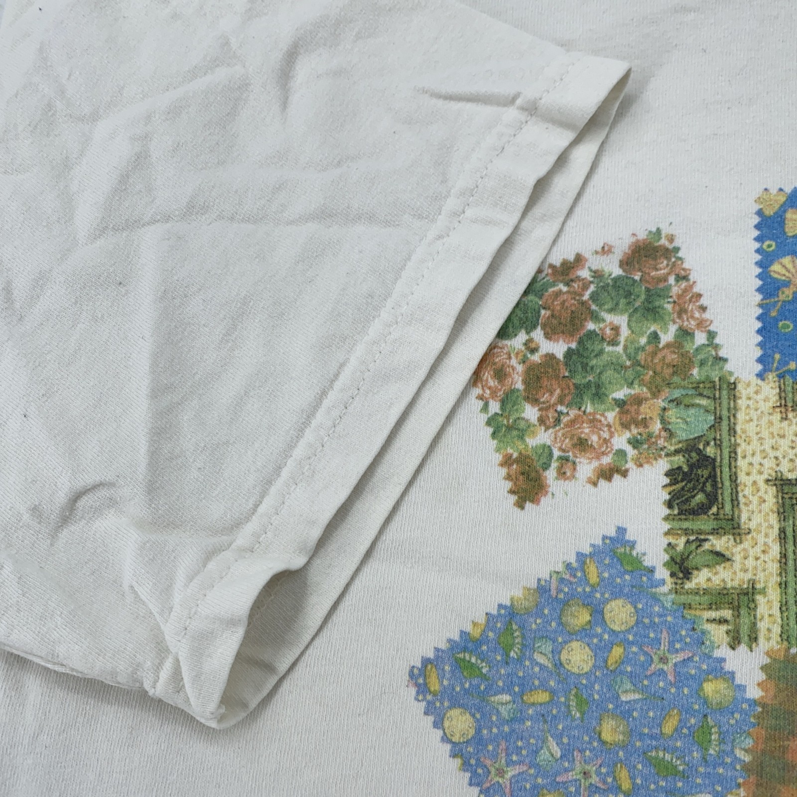 Vtg Quilt Shop She Who Dies With Most Fabric Wins! Shirt Large Craft Sewing Joke gallery