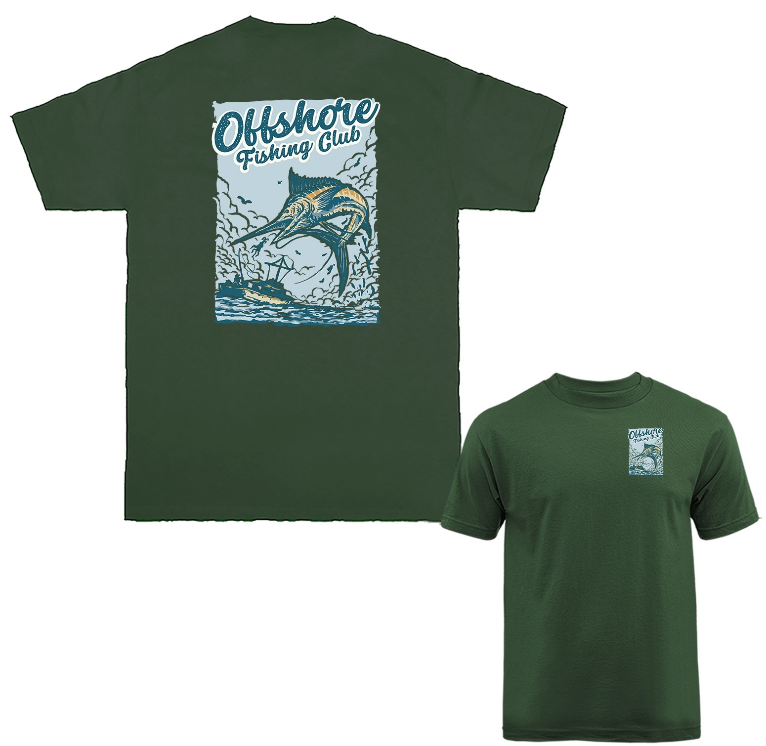 Offshore Fishing Club Marlin Deep Sea Fishing Boat Angler Fisherman T-shirt gallery